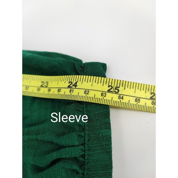 Maeve by Anthropologie Women's Green Long Sleeve Tiered Tunic Dress Size Small - Picture 12 of 12